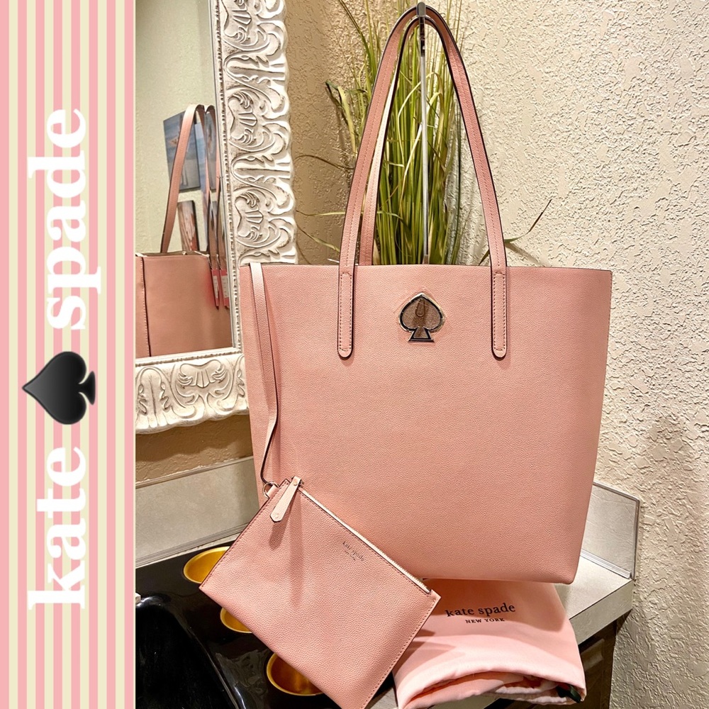 kate spade ♠️ LEATHER Suzy north south tote